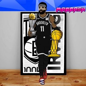 NBA Brooklyn Nets Kyrie Irving NBA Championship Poster Finals MVP Poster
